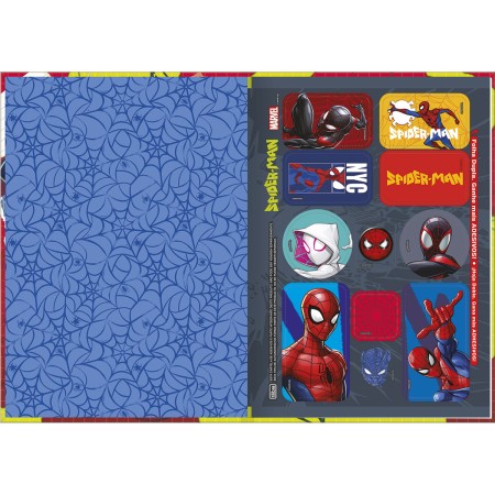Foto ilustrativa Caderno Brochura Capa Dura 1/4 Spider-Man 80 Folhas