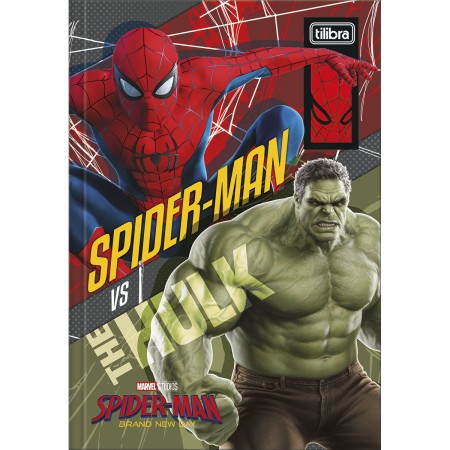 Foto ilustrativa Caderno Brochura Capa Dura 1/4 Spider Man Brand New Day 80 Folhas