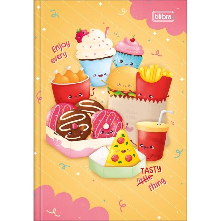 Foto ilustrativa Caderno Brochura Capa Dura 1/4 Taste 80 Folhas
