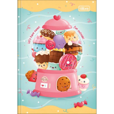 Foto ilustrativa Caderno Brochura Capa Dura 1/4 Taste 80 Folhas