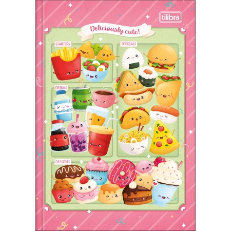 Foto ilustrativa Caderno Brochura Capa Dura 1/4 Taste 80 Folhas