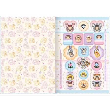 Foto ilustrativa Caderno Brochura Capa Dura 1/4 Toots 80 Folhas