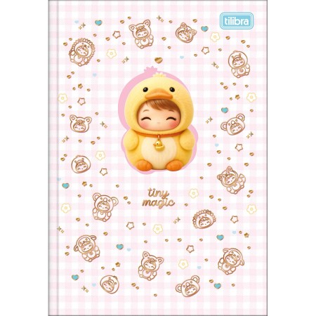 Foto ilustrativa Caderno Brochura Capa Dura 1/4 Toots 80 Folhas