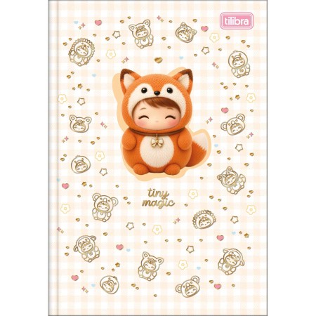 Foto ilustrativa Caderno Brochura Capa Dura 1/4 Toots 80 Folhas