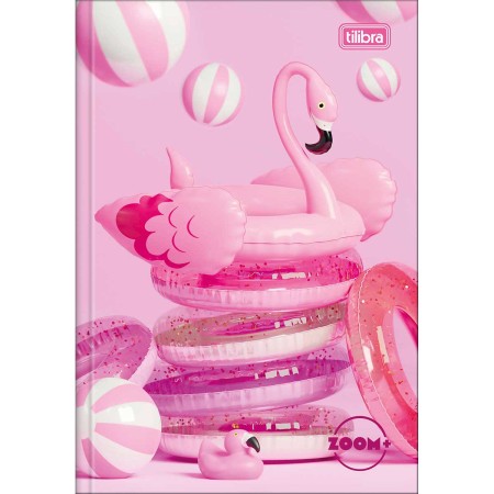 Foto ilustrativa Caderno Brochura Capa Dura 1/4 Zoom+ Feminino 48 Folhas