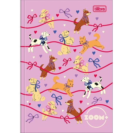 Foto ilustrativa Caderno Brochura Capa Dura 1/4 Zoom+ Feminino 96 Folhas