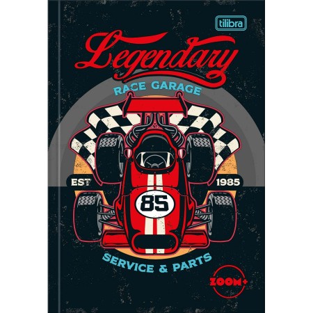 Foto ilustrativa Caderno Brochura Capa Dura 1/4 Zoom+ Masculino 96 Folhas