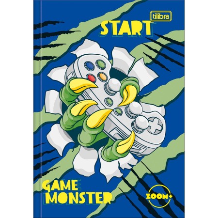 Foto ilustrativa Caderno Brochura Capa Dura 1/4 Zoom+ Masculino 96 Folhas