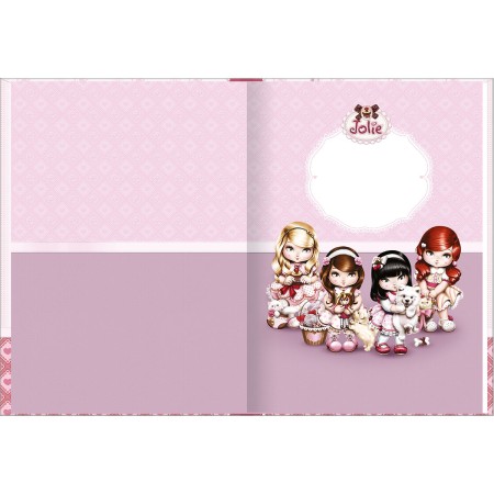 Foto ilustrativa Caderno Brochura Capa Dura 1/8 Jolie 80 Folhas