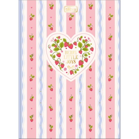Foto ilustrativa Caderno Brochura Capa Dura Colegial Be Berry! 160 Folhas