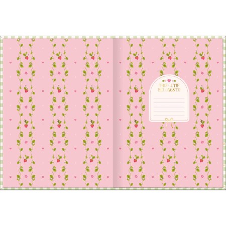 Foto ilustrativa Caderno Brochura Capa Dura Colegial Be Berry! 80 Folhas