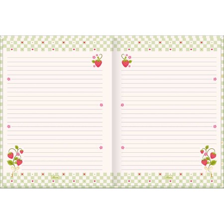 Foto ilustrativa Caderno Brochura Capa Dura Colegial Be Berry! 80 Folhas
