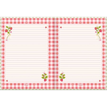 Foto ilustrativa Caderno Brochura Capa Dura Colegial Be Berry! 80 Folhas