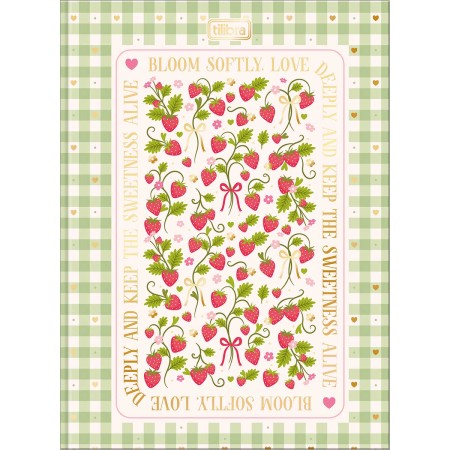 Foto ilustrativa Caderno Brochura Capa Dura Colegial Be Berry! 80 Folhas