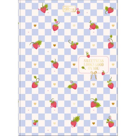 Foto ilustrativa Caderno Brochura Capa Dura Colegial Be Berry! 80 Folhas