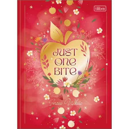 Foto ilustrativa Caderno Brochura Capa Dura Colegial Branca de Neve 80F