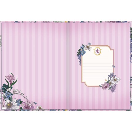 Foto ilustrativa Caderno Brochura Capa Dura Colegial Bridgerton 160 Folhas