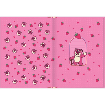 Foto ilustrativa Caderno Brochura Capa Dura Colegial Lotso 160 Folhas