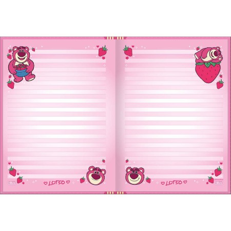 Foto ilustrativa Caderno Brochura Capa Dura Colegial Lotso 160 Folhas