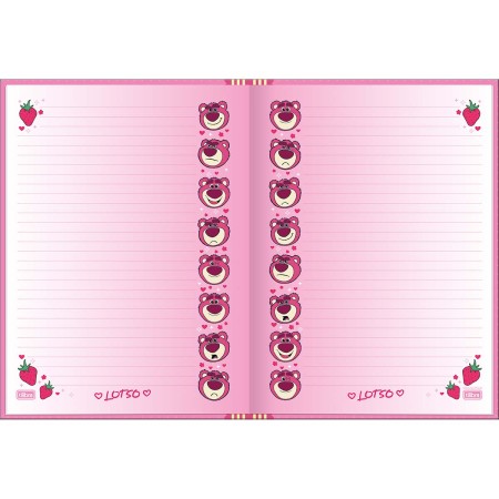 Foto ilustrativa Caderno Brochura Capa Dura Colegial Lotso 160 Folhas