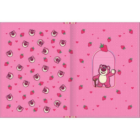 Foto ilustrativa Caderno Brochura Capa Dura Colegial Lotso 80 Folhas