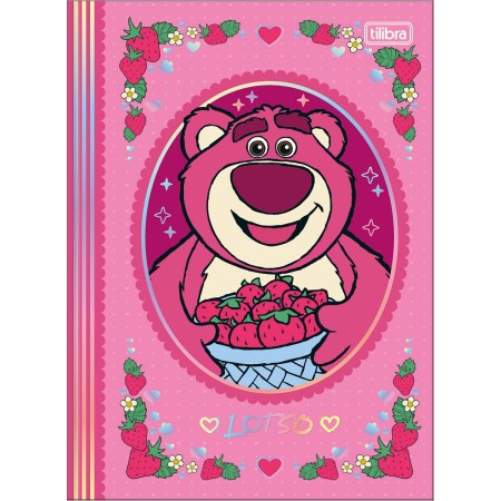 Foto ilustrativa Caderno Brochura Capa Dura Colegial Lotso 80 Folhas