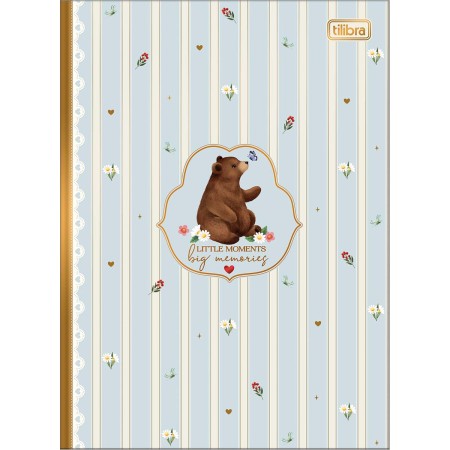 Foto ilustrativa Caderno Brochura Capa Dura Colegial Loveland 160 Folhas