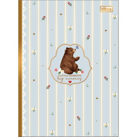 Foto ilustrativa Caderno Brochura Capa Dura Colegial Loveland 80 Folhas