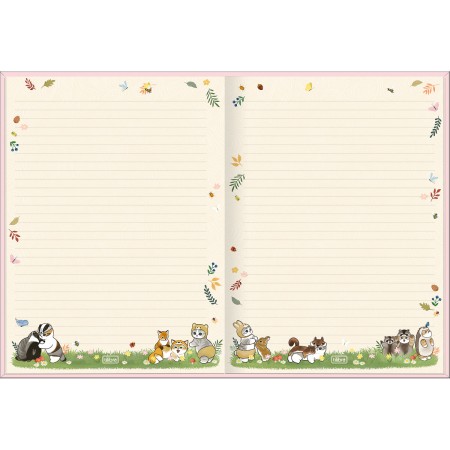 Foto ilustrativa Caderno Brochura Capa Dura Colegial Mofusand 160 Folhas