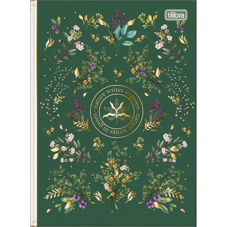 Foto ilustrativa Caderno Brochura Capa Dura Colegial Naturalis 80 Folhas