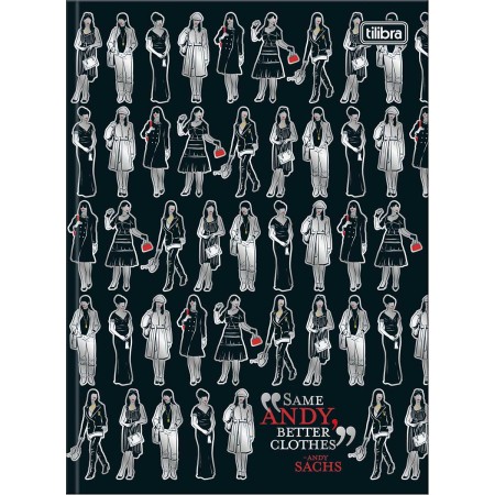 Foto ilustrativa Caderno Brochura Capa Dura Colegial O Diabo Veste Prada 160 Folhas