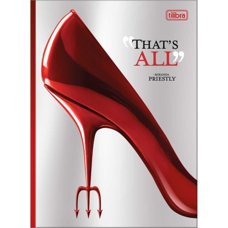 Foto ilustrativa Caderno Brochura Capa Dura Colegial O Diabo Veste Prada 80 Folhas