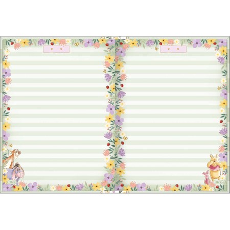 Foto ilustrativa Caderno Brochura Capa Dura Colegial Pooh 160 Folhas