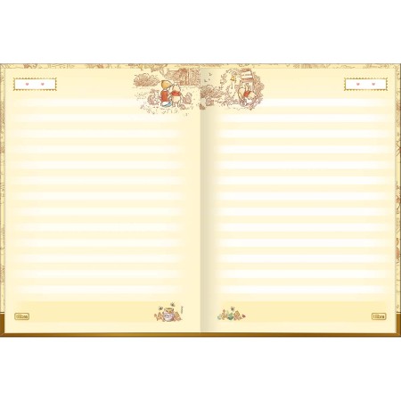 Foto ilustrativa Caderno Brochura Capa Dura Colegial Pooh 160 Folhas