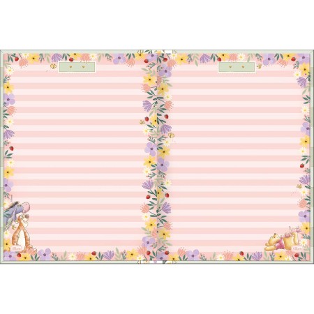 Foto ilustrativa Caderno Brochura Capa Dura Colegial Pooh 160 Folhas