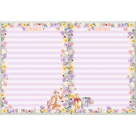 Foto ilustrativa Caderno Brochura Capa Dura Colegial Pooh 160 Folhas