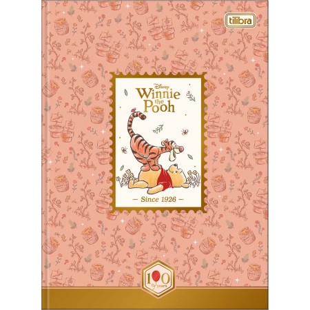 Foto ilustrativa Caderno Brochura Capa Dura Colegial Pooh 80F
