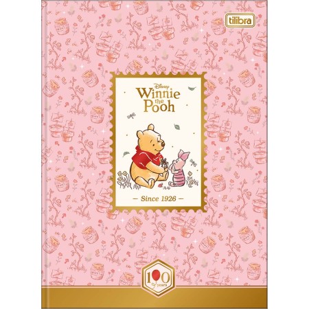 Foto ilustrativa Caderno Brochura Capa Dura Colegial Pooh 80F