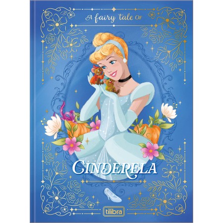Foto ilustrativa Caderno Brochura Capa Dura Colegial Princesas 80 Folhas