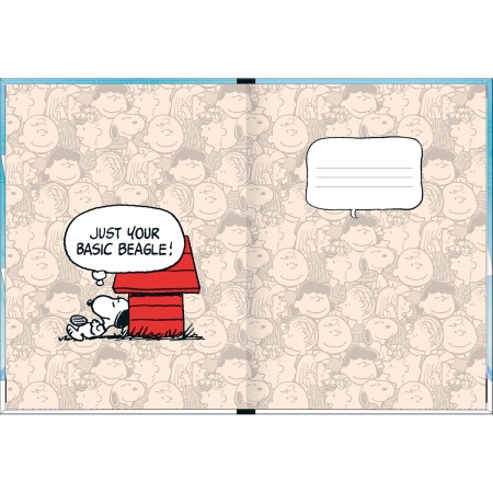 Foto ilustrativa Caderno Brochura Capa Dura Colegial Snoopy 160 Folhas