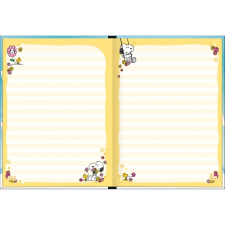Foto ilustrativa Caderno Brochura Capa Dura Colegial Snoopy 80 Folhas