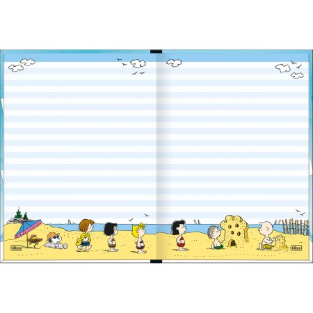 Foto ilustrativa Caderno Brochura Capa Dura Colegial Snoopy 80 Folhas