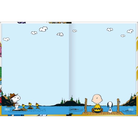 Foto ilustrativa Caderno Brochura Capa Dura Colegial Snoopy 80 Folhas