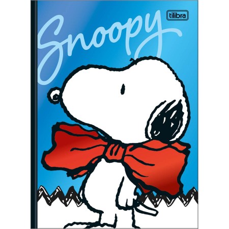 Foto ilustrativa Caderno Brochura Capa Dura Colegial Snoopy 80 Folhas