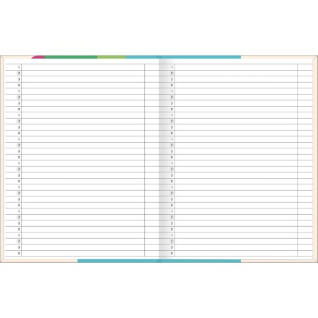 Foto ilustrativa Caderno Brochura Capa Dura Tilibra Neuro Pautas Numeradas 123X 80 Folhas