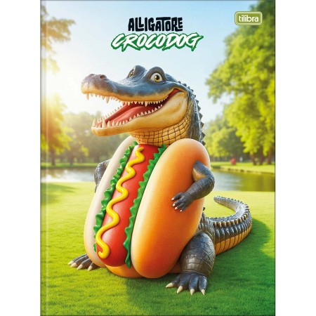 Foto ilustrativa Caderno Brochura Capa Dura Universitário 4-Fun 80 Folhas