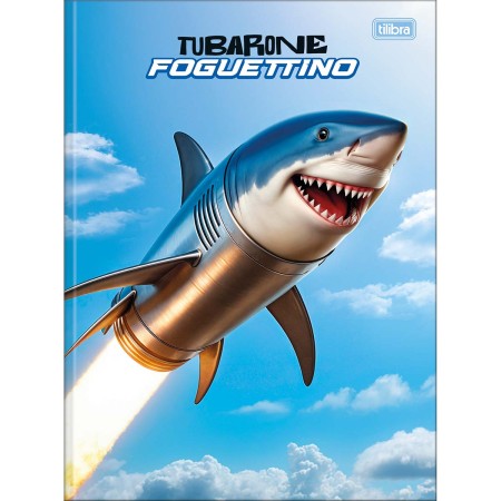 Foto ilustrativa Caderno Brochura Capa Dura Universitário 4-Fun 80 Folhas