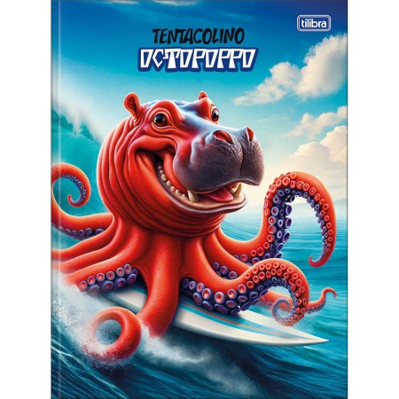 Foto ilustrativa Caderno Brochura Capa Dura Universitário 4-Fun 80 Folhas