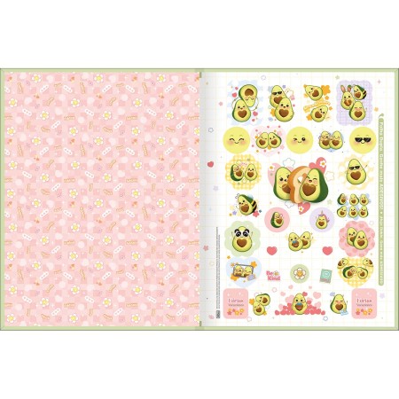 Foto ilustrativa Caderno Brochura Capa Dura Universitário Abacute 80 Folhas