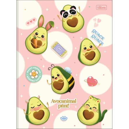 Foto ilustrativa Caderno Brochura Capa Dura Universitário Abacute 80 Folhas